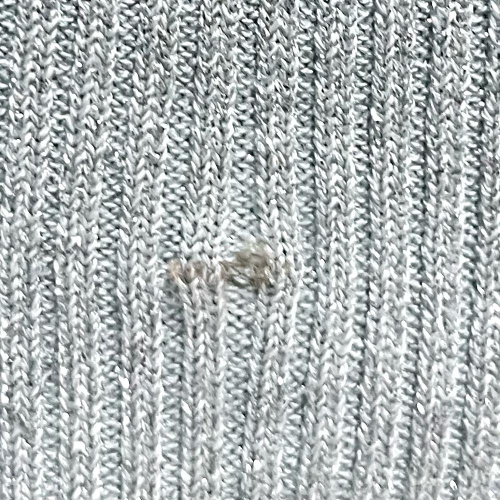 BCBG Max Azria Metallic Sweater Womens M Silver Party Dolman Sheer Retro Disco - Picture 15 of 16